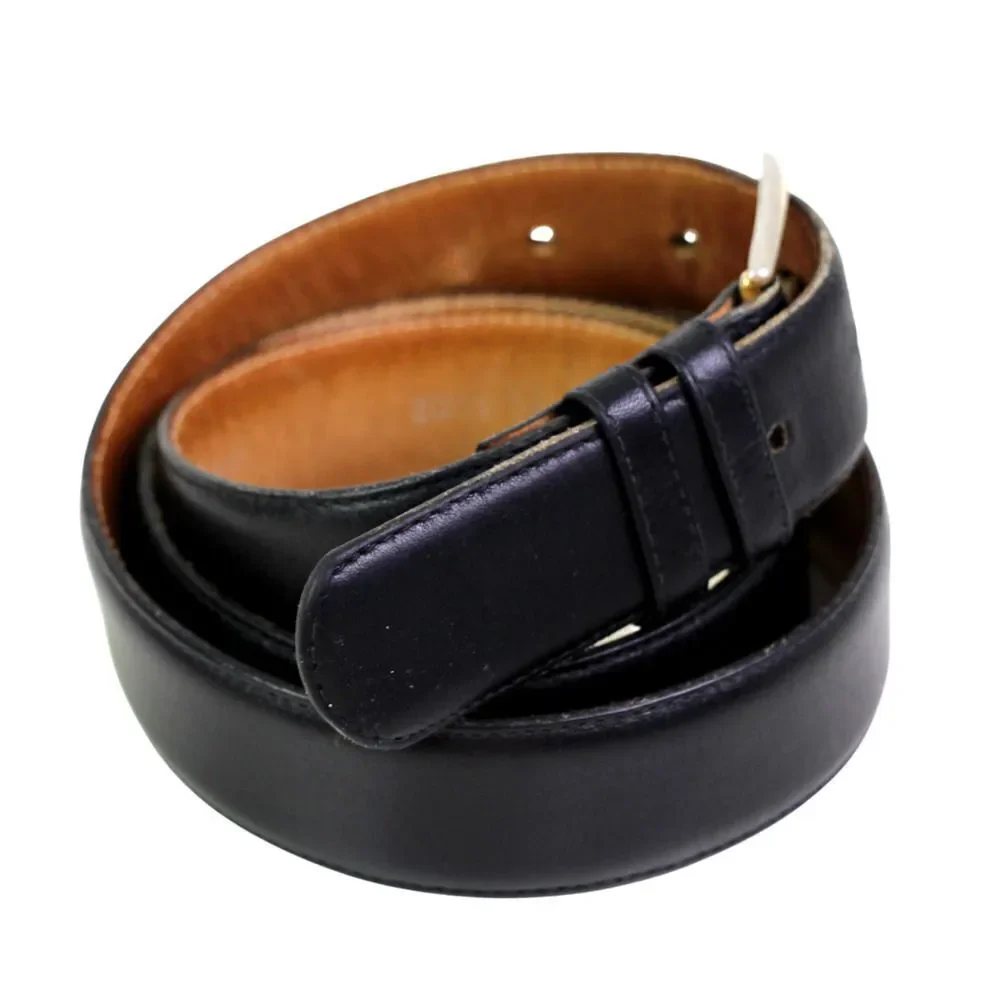 Reed St. James BLACK GENUINE LEATHER 1 1/8
